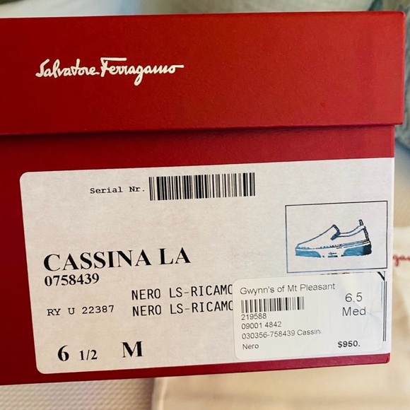 Brand New Ferragamo Slip-On Sneakers, sz 6.5 - Picture 2 of 4